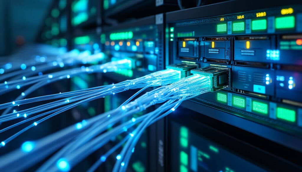 découvrez comment la fibre optique améliore la vitesse et réduit la latence des réseaux informatiques pour des communications plus rapides et efficaces.