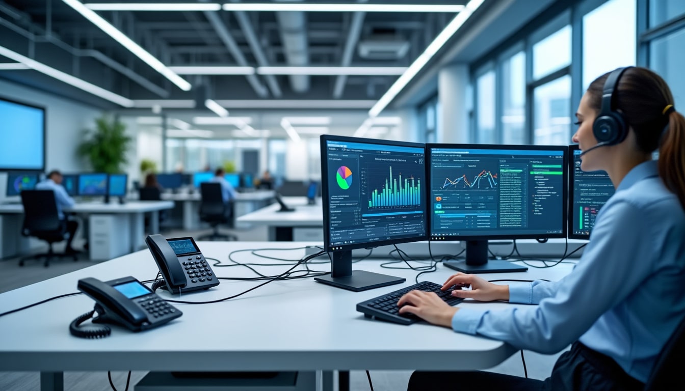 découvrez le déploiement efficace de la solution de téléphonie voip 3cx spécialement conçue pour optimiser les centres d'appels d'une entreprise informatique, améliorant ainsi la communication et la productivité.