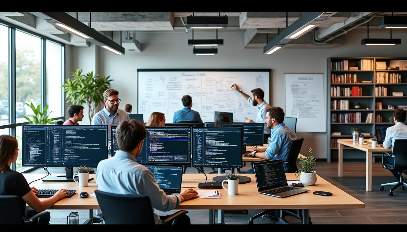 découvrez le quotidien dans une boîte de développeurs : challenges, ambiance, outils et rythmes de travail au cœur du développement logiciel.