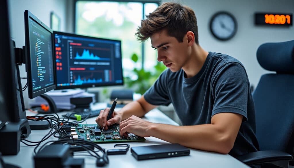 découvrez le métier de technicien de maintenance informatique : ses missions principales, le salaire moyen et les opportunités d'évolution de carrière.