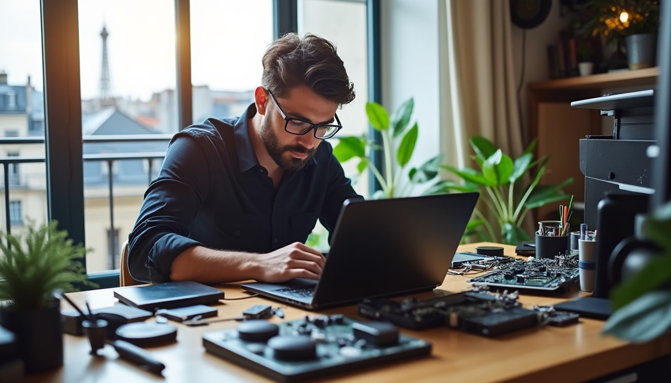 découvrez nos services de dépannage informatique à domicile à paris, avec des tarifs transparents, des délais rapides et une sélection de prestataires qualifiés pour résoudre tous vos problèmes informatiques.